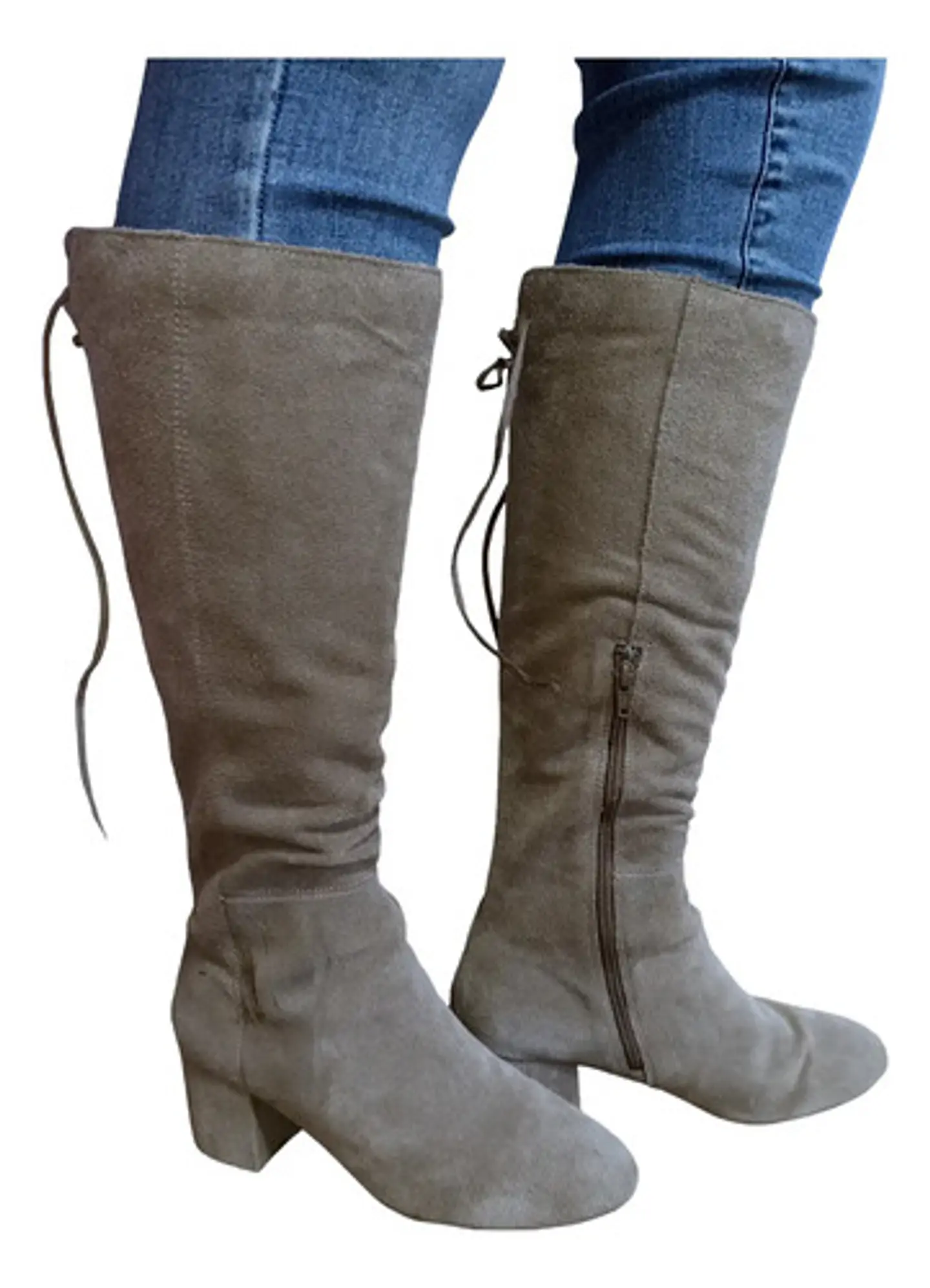 Botas De Gamuza Aerosoles Taco De Bloque Talla 39 2