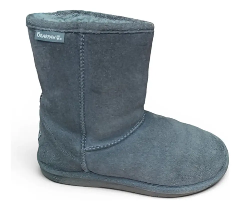 Botín Bearpaw Emma Short Gamuza Y Forro De Lana -  Talla 38 1