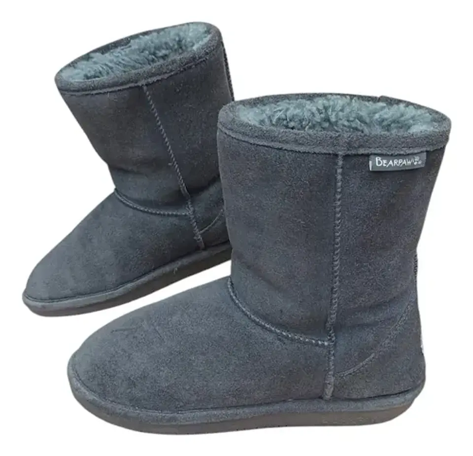 Botín Bearpaw Emma Short Gamuza Y Forro De Lana -  Talla 38 2
