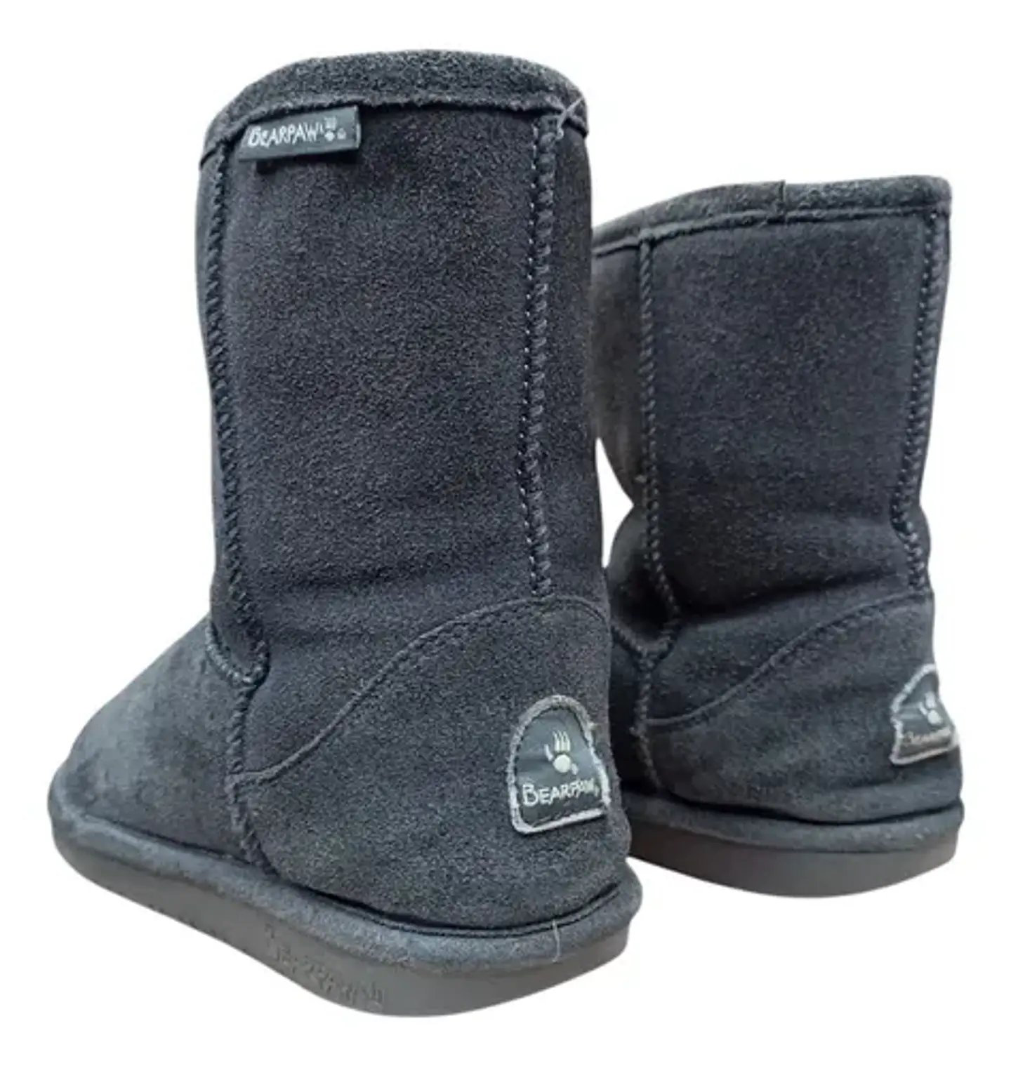Botín Bearpaw Emma Short Gamuza Y Forro De Lana -  Talla 38 5
