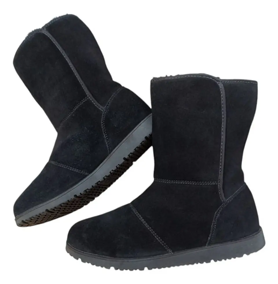 Botas Mckinley Cuero Gamuza Y Forro De Piel Talla 41 (28cm) 2