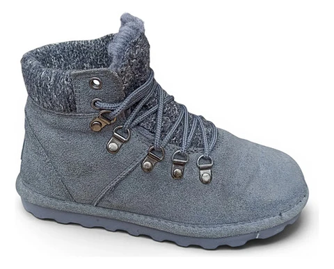 Botín Marca Bearpaw Marie Cuero Gamuza Forrada - Talla 38