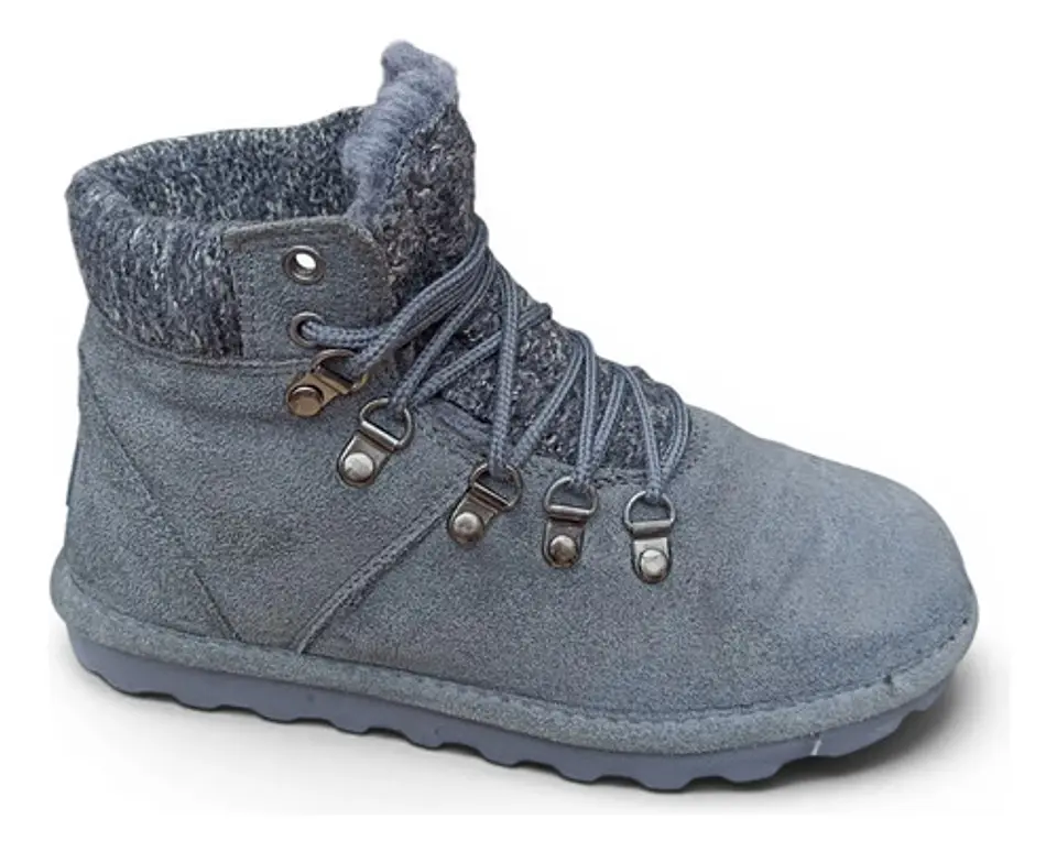 Botín Marca Bearpaw Marie Cuero Gamuza Forrada - Talla 38 1