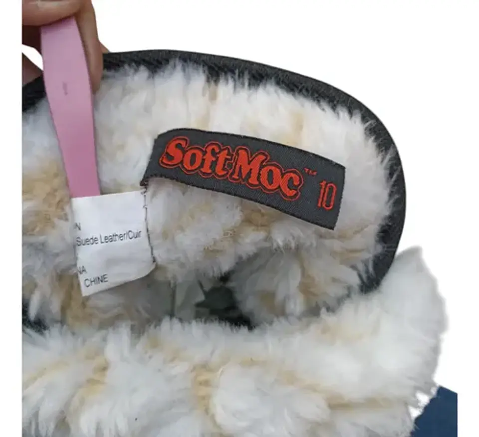 Botín Plano Softmoc Cuero Gamuza Con Forro De Piel Talla 40 7