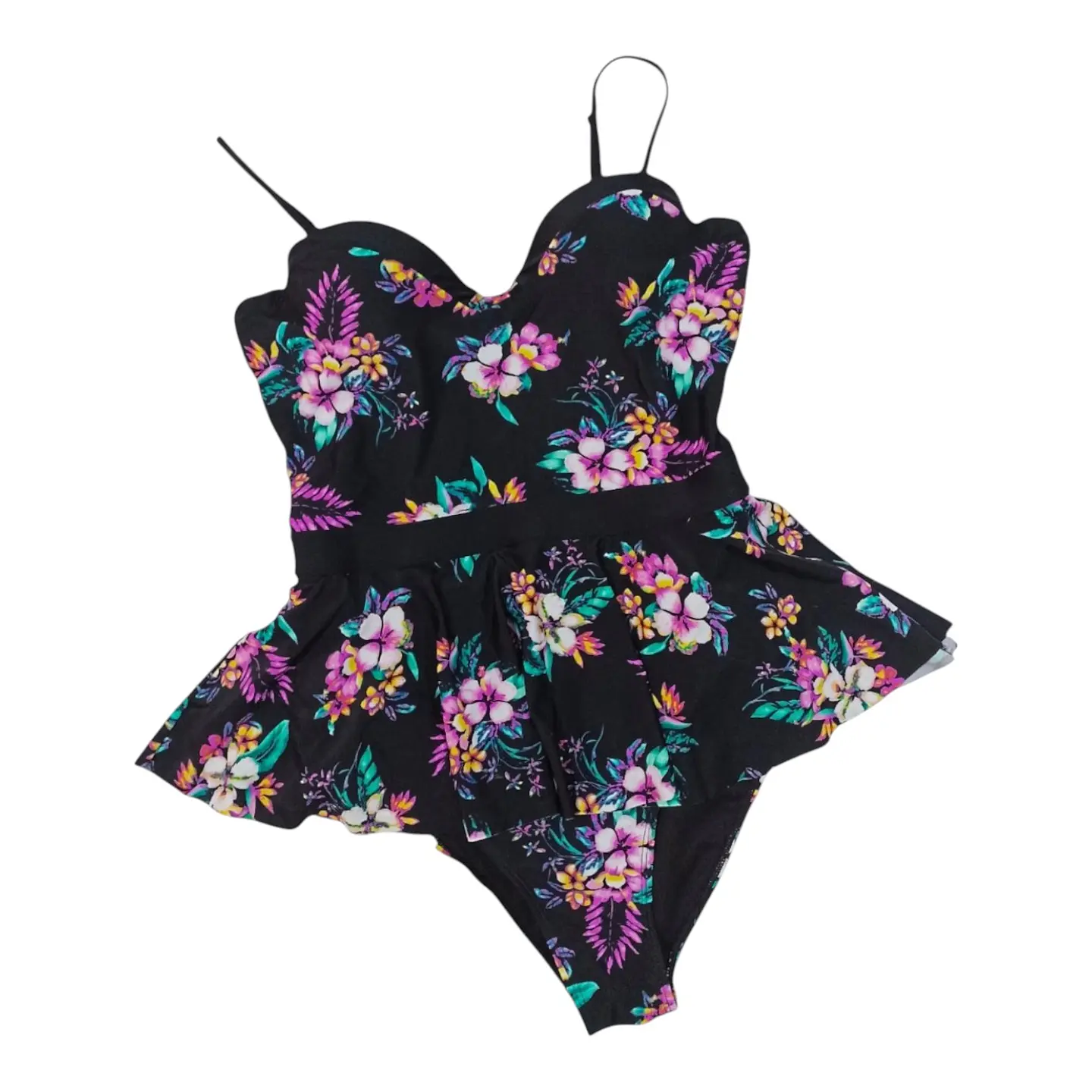 Traje de Baño una Pieza con Peplum - Talla XL 4