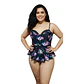 Traje de Baño una Pieza con Peplum - Talla XL - Miniatura 1