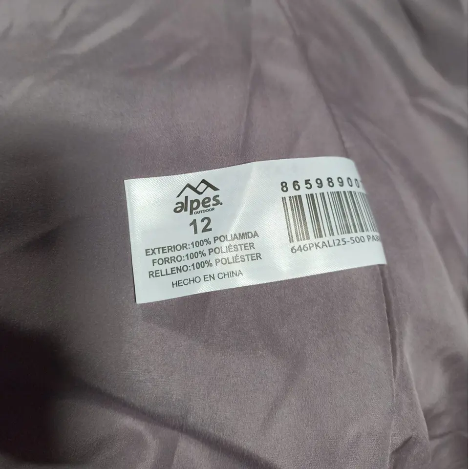 Parka Infantil Acolchada Repelente al Agua Talla 12 7