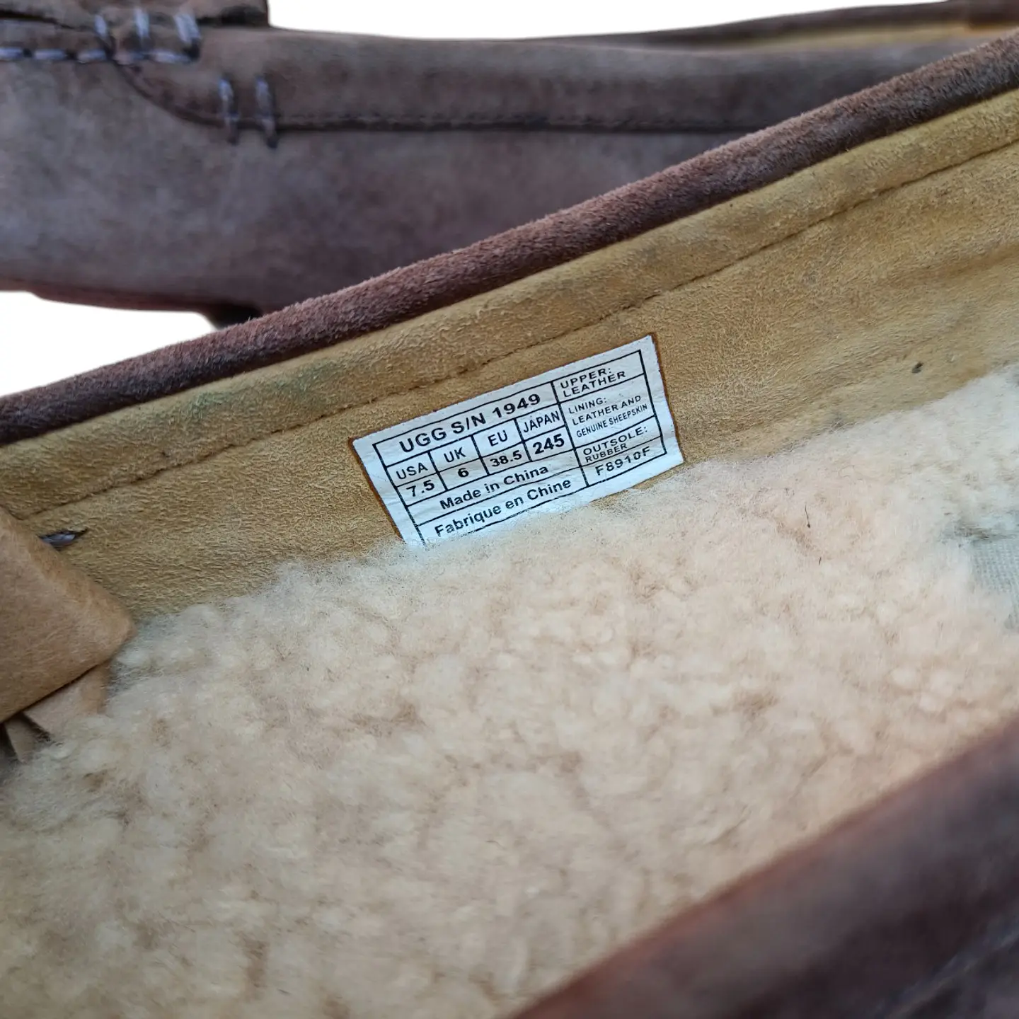 Mocasín Slippers Marca UGG Odyssa - Talla 37.5 8