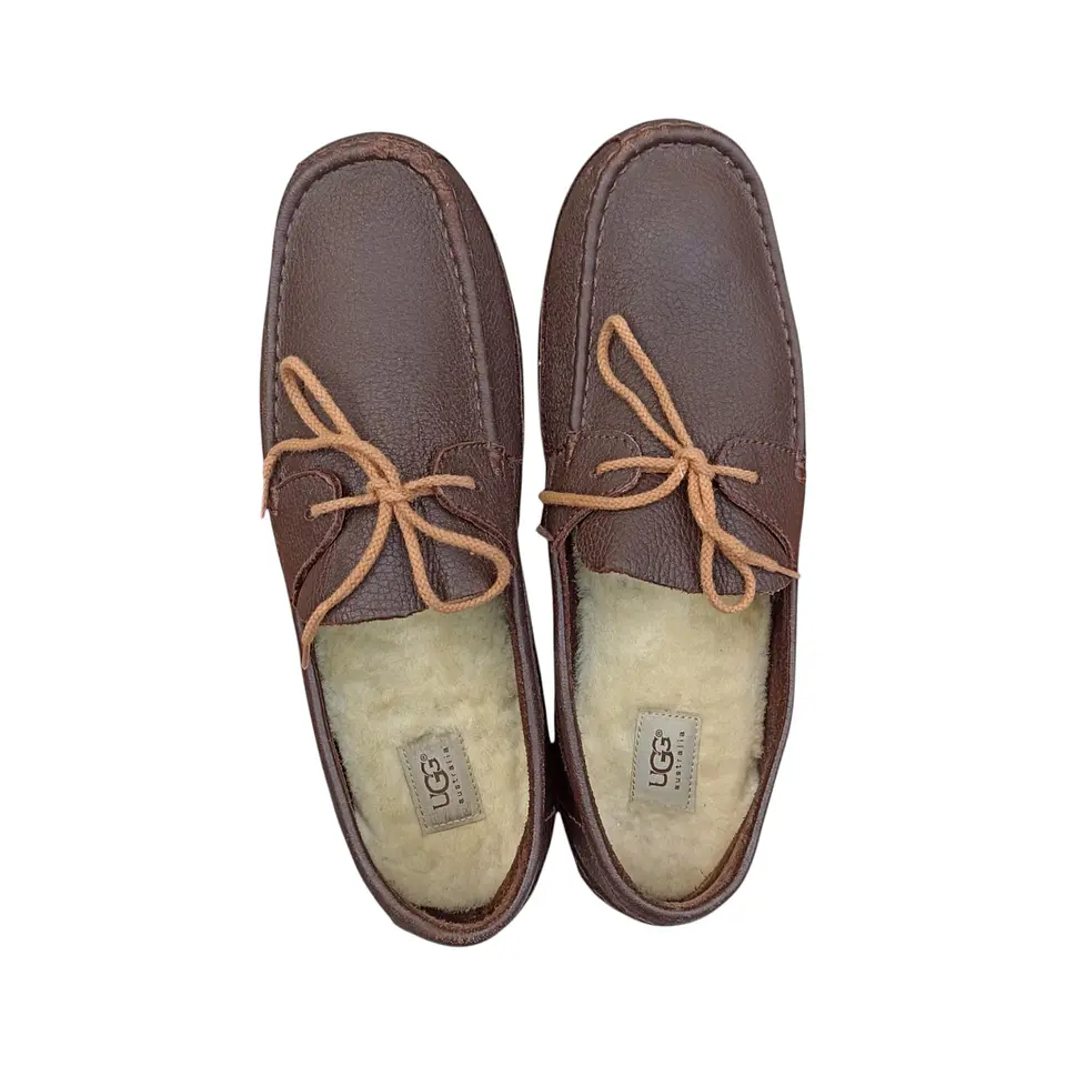 Mocasines UGG De Cuero Marrón Para Hombre - Talla 45.5 3