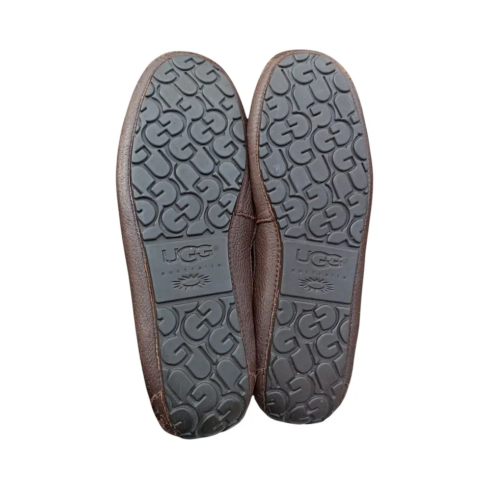 Mocasines UGG De Cuero Marrón Para Hombre - Talla 45.5 7