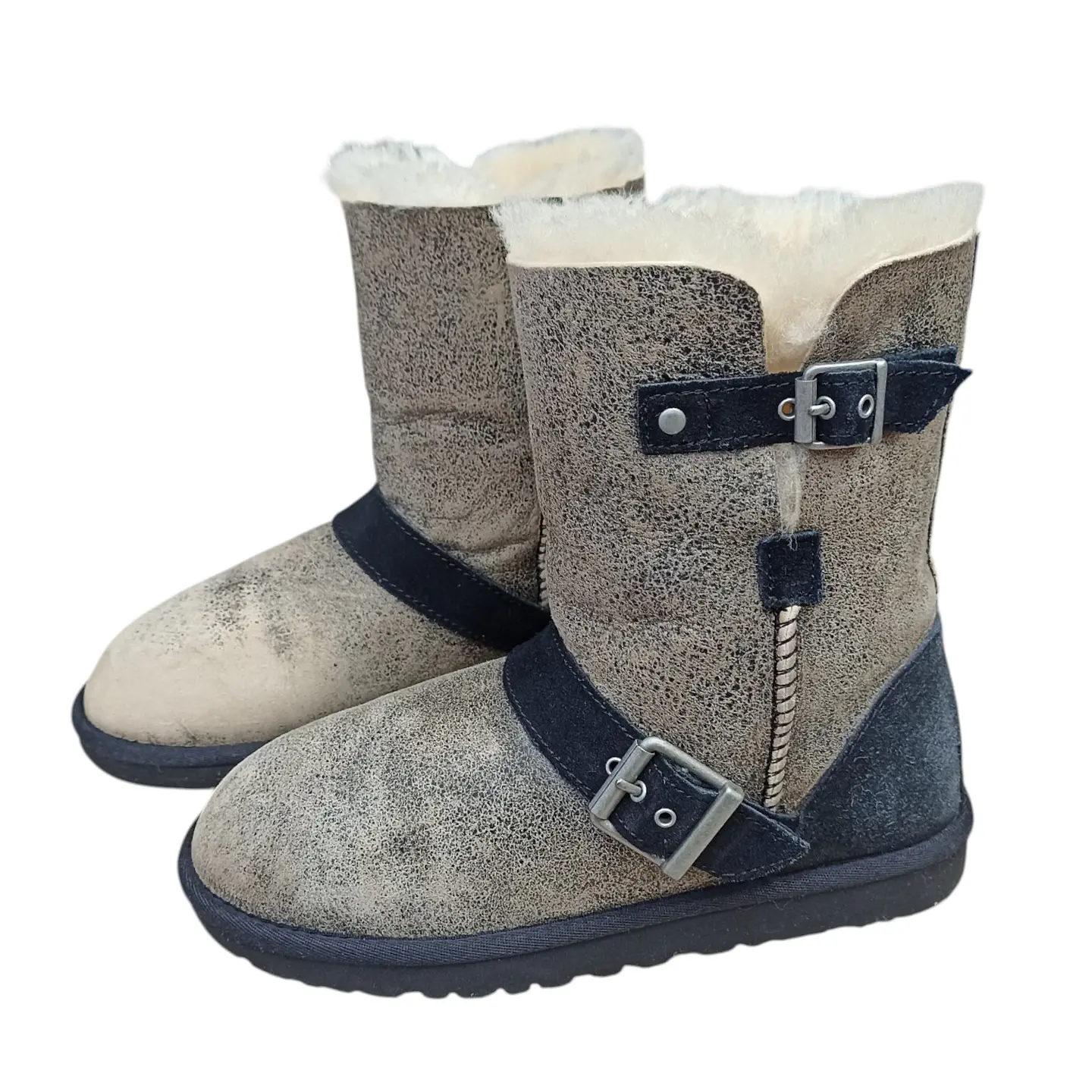 Botas UGG Dylan Cuero Y Forro De Piel De Oveja - Talla 36 2
