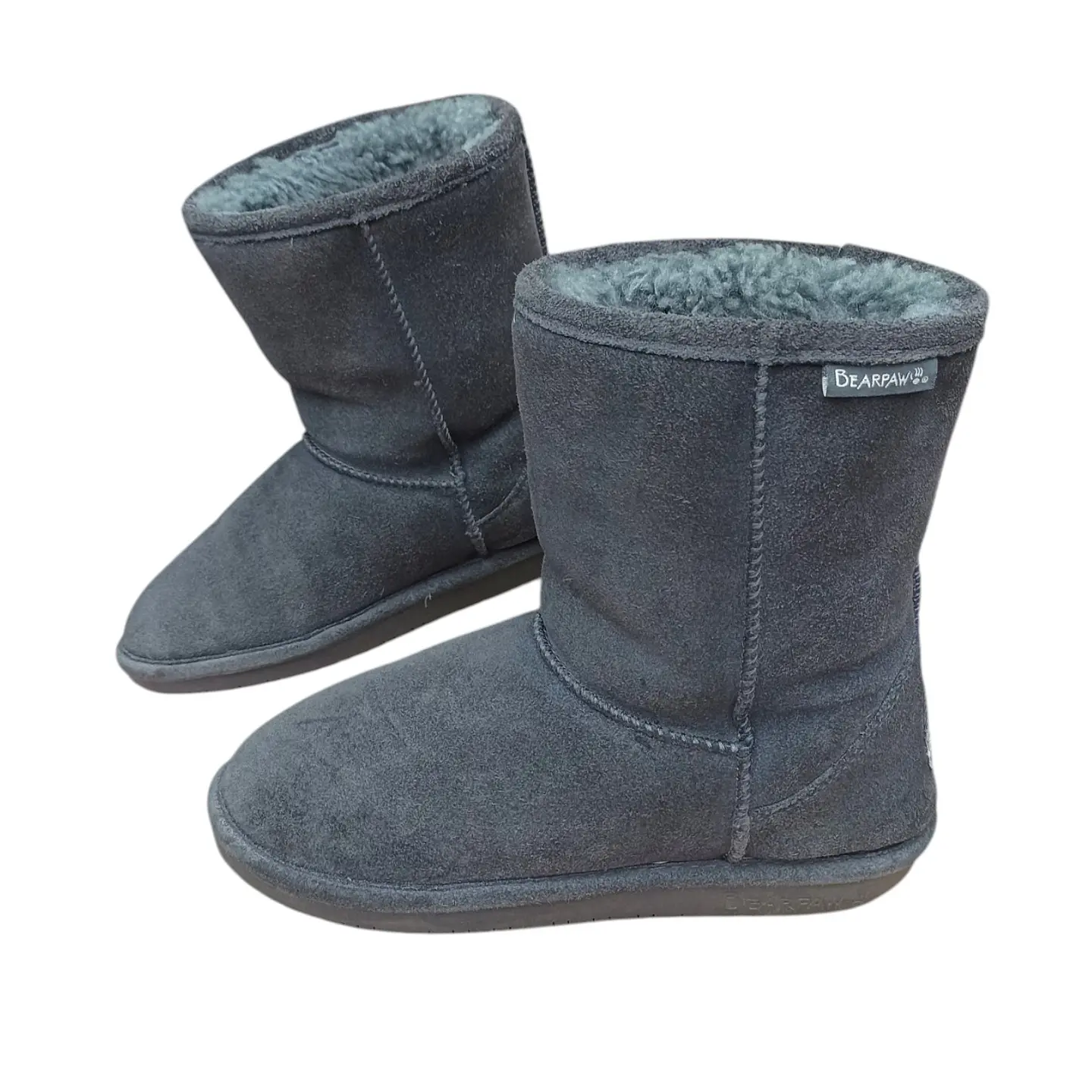 Botín Bearpaw Emma Short Gamuza Y Forro De Lana -  Talla 38 2