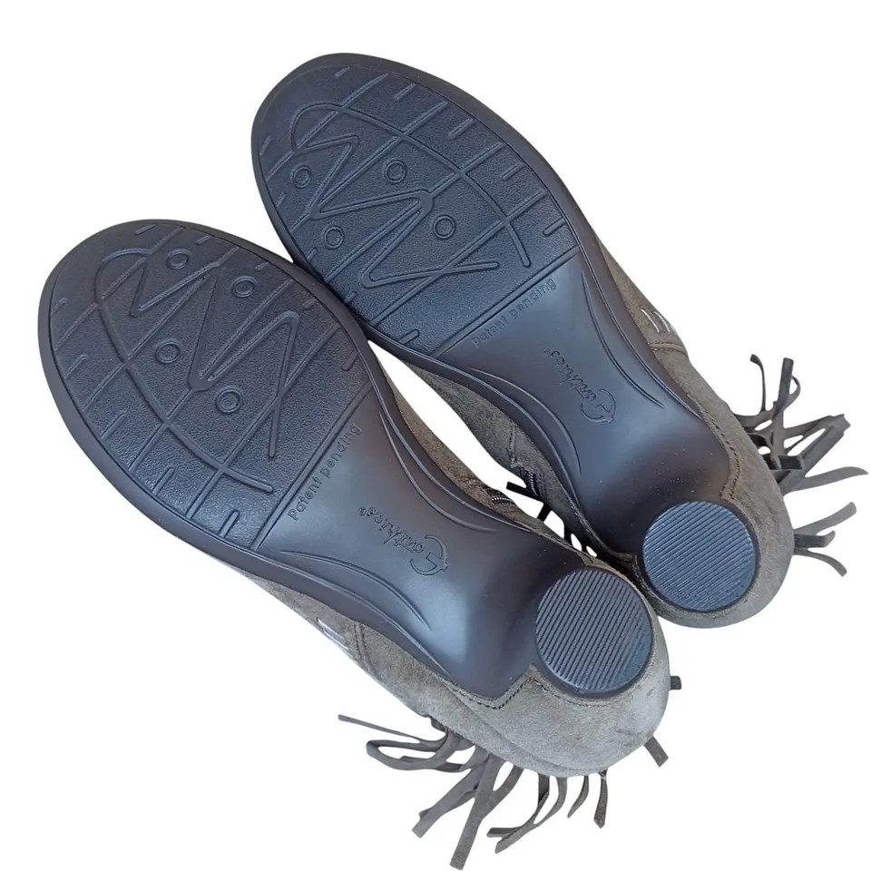 Botín Earthies Cuero Gamuza Y Flecos Talla 36.5 - Sin Uso 7