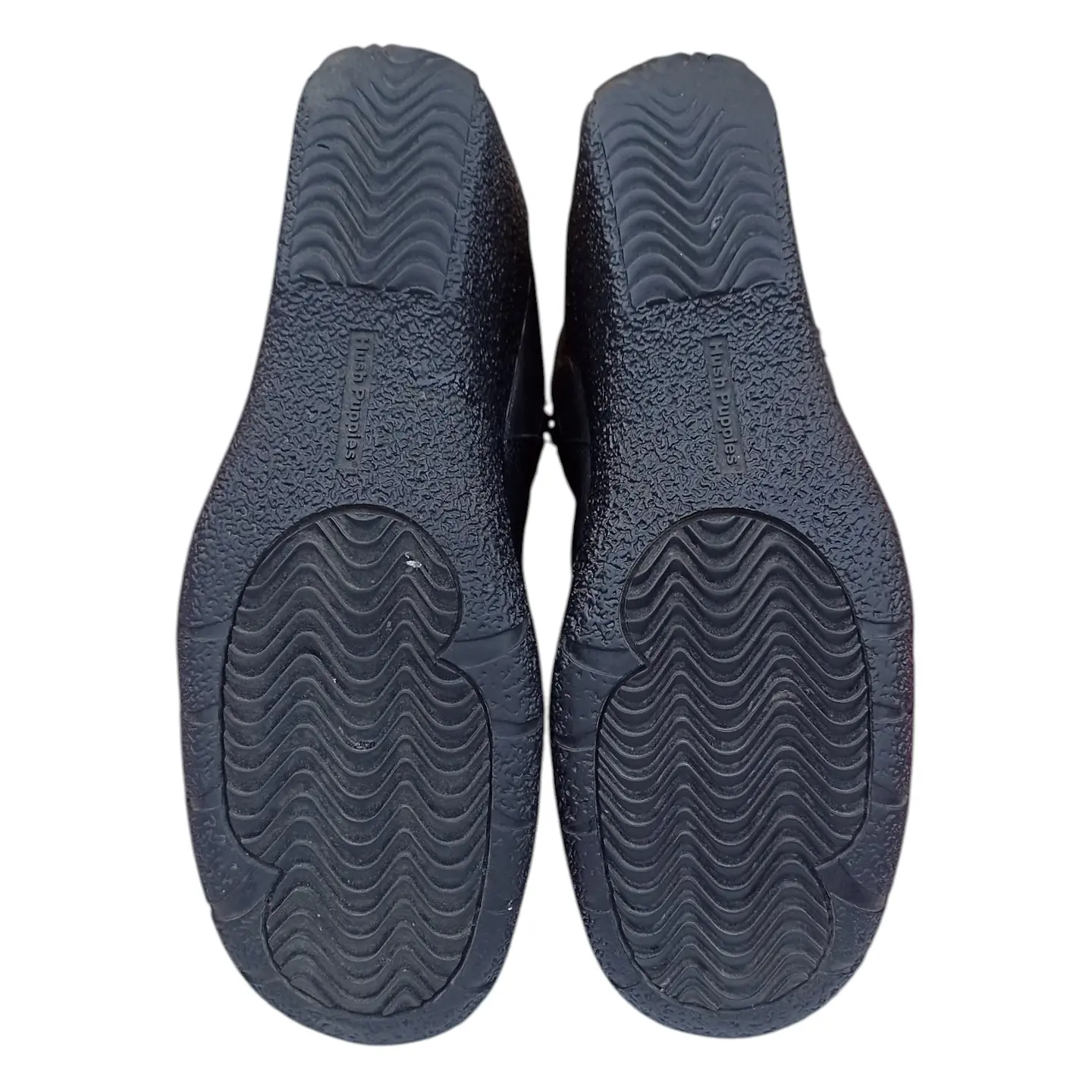 Botín Negro Hush Puppies Media Caña Cuero Genuino - Talla 39 6