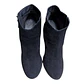 Botin Importado Ecote De Cuero Gamuza Negro - Talla 38 - Miniatura 4