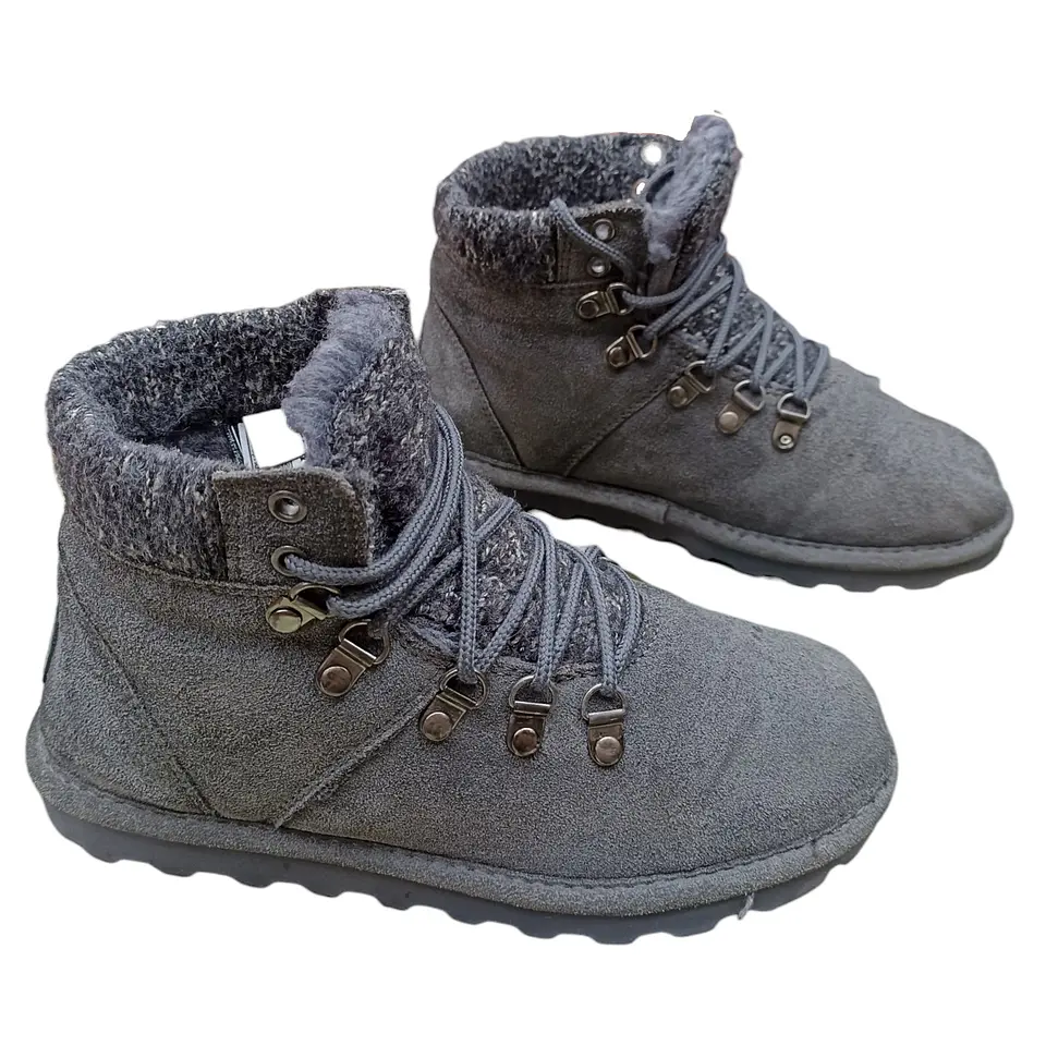 Botín Marca Bearpaw Marie Cuero Gamuza Forrada - Talla 38 5