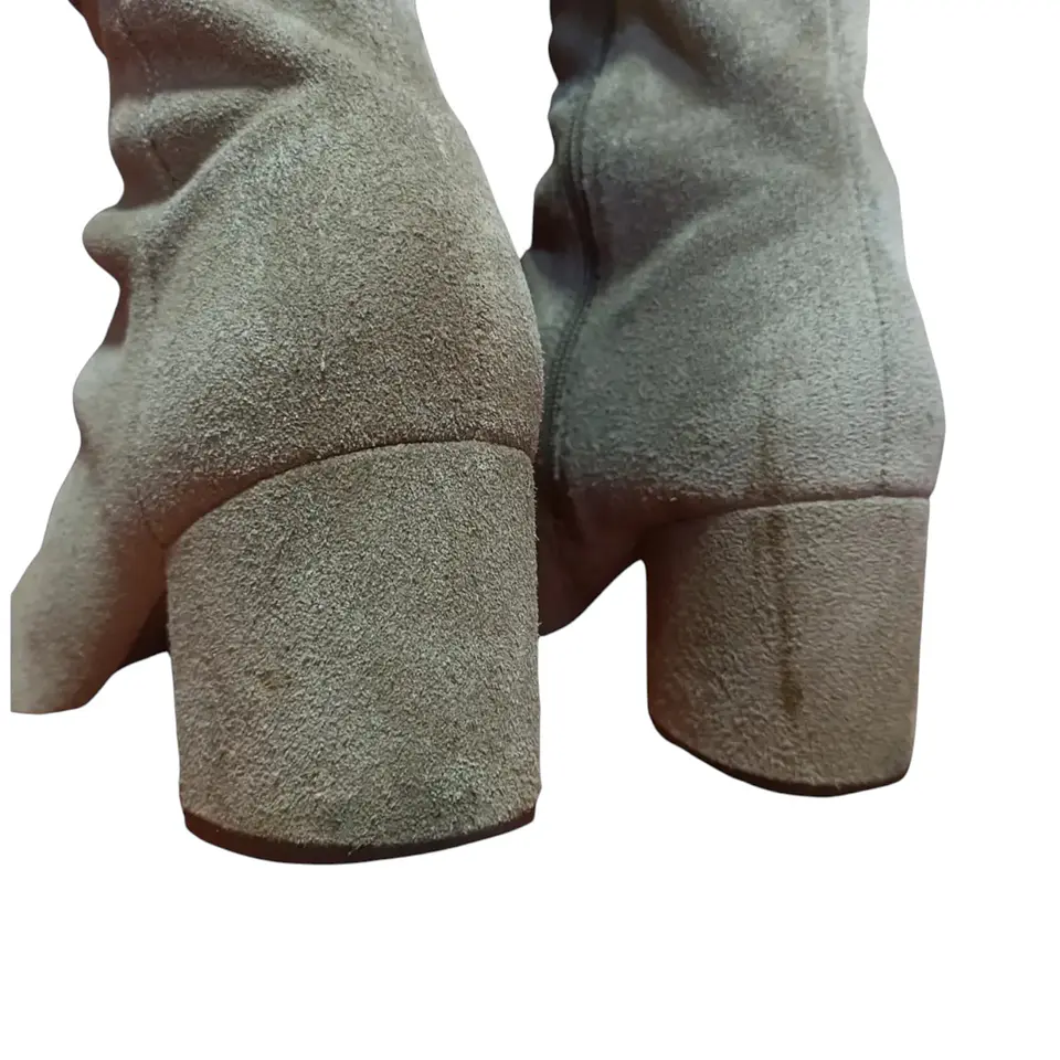 Botas De Gamuza Aerosoles Taco De Bloque Talla 39 8