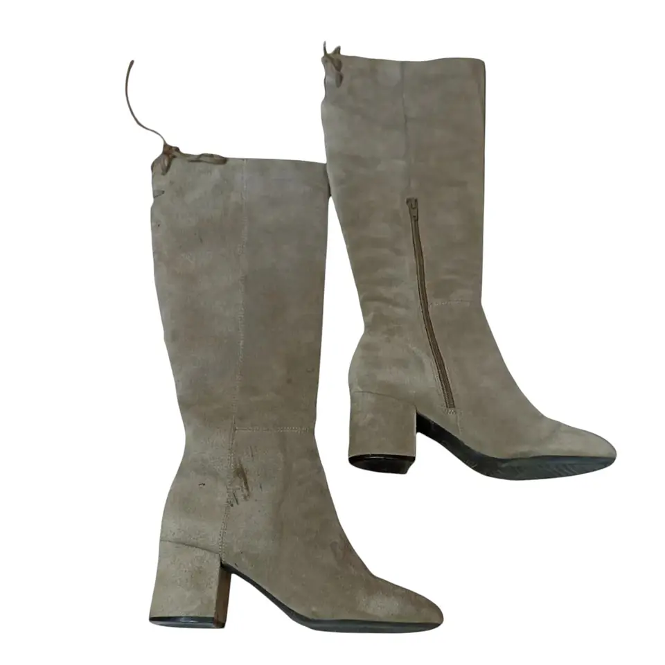 Botas De Gamuza Aerosoles Taco De Bloque Talla 39 7