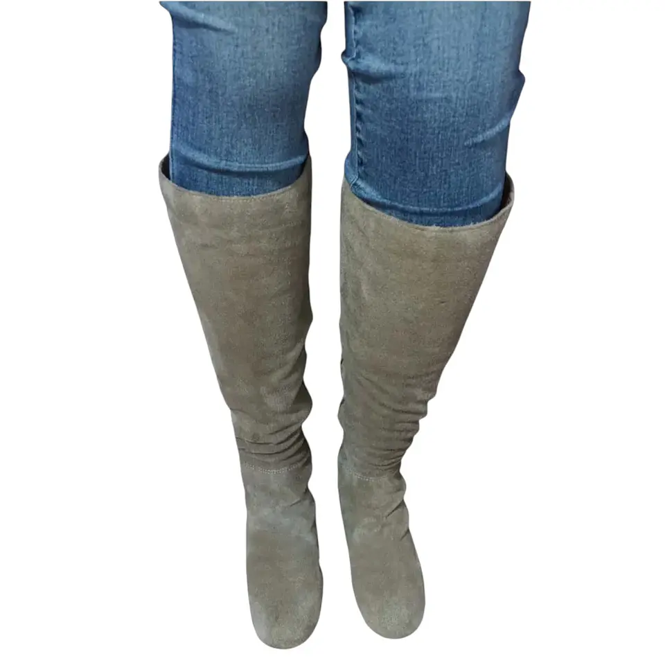 Botas De Gamuza Aerosoles Taco De Bloque Talla 39 3