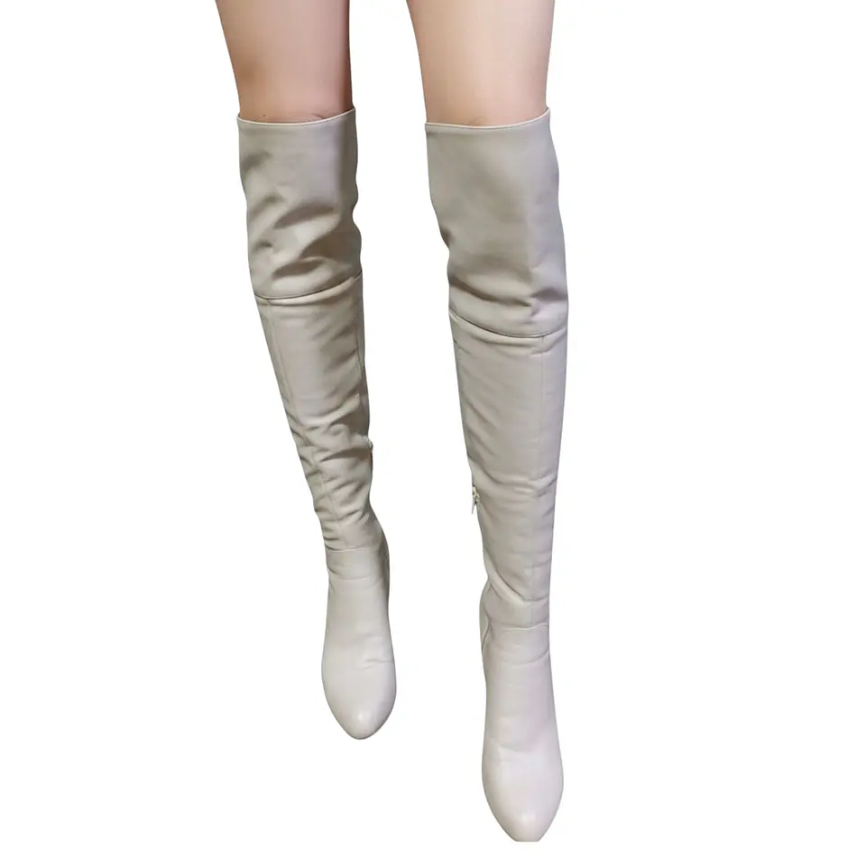 Botas Bucaneras Plegable Taco Alto Caña Estrecha - Talla 37.5  3