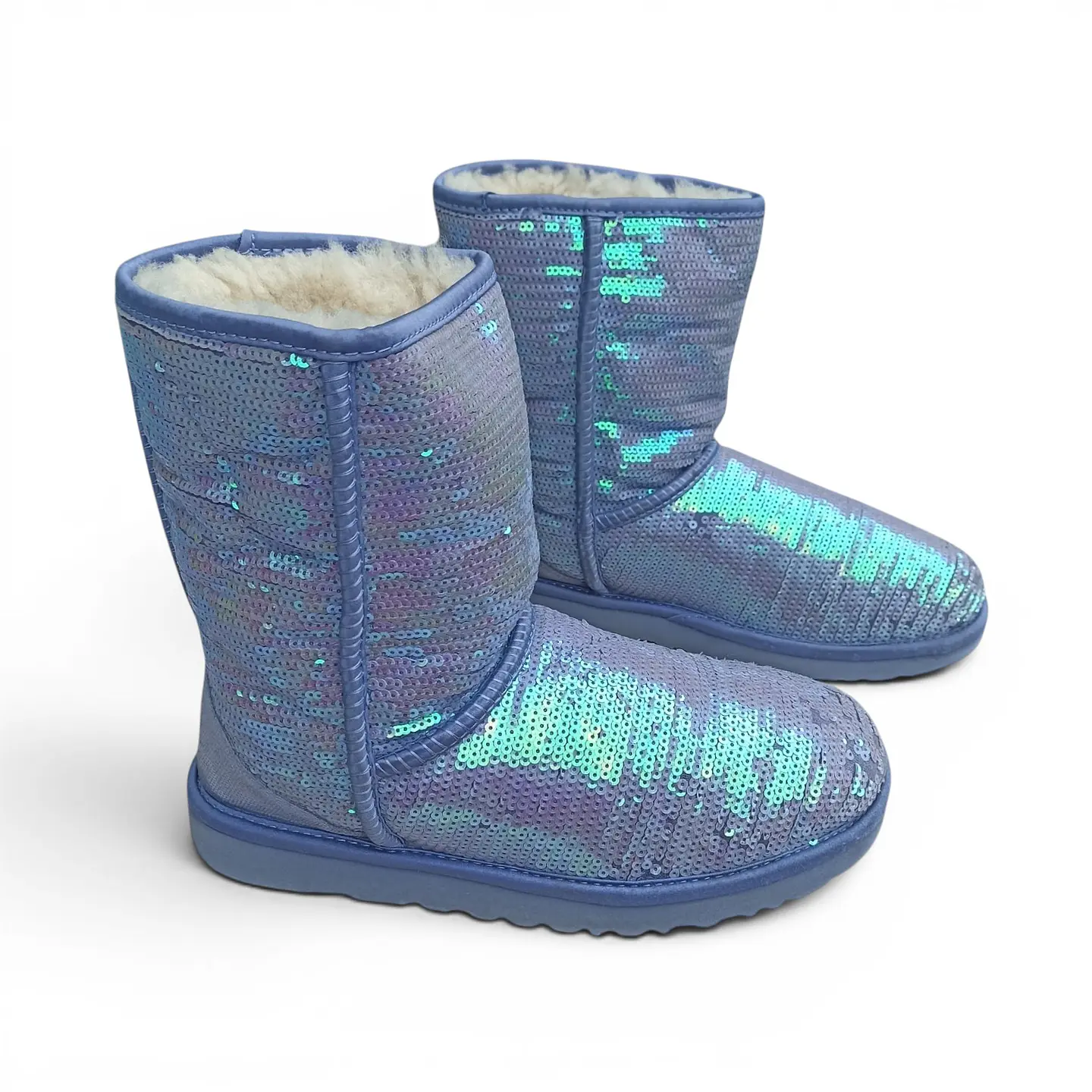 Bota UGG Classic Short Sparkles Cuero Y Lentejuela - Talla 39 1