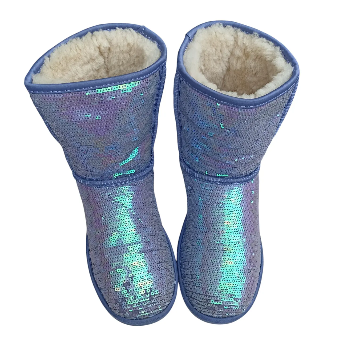 Bota UGG Classic Short Sparkles Cuero Y Lentejuela - Talla 39 3