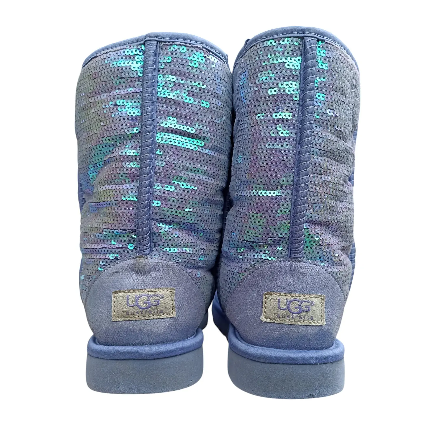 Bota UGG Classic Short Sparkles Cuero Y Lentejuela - Talla 39 4