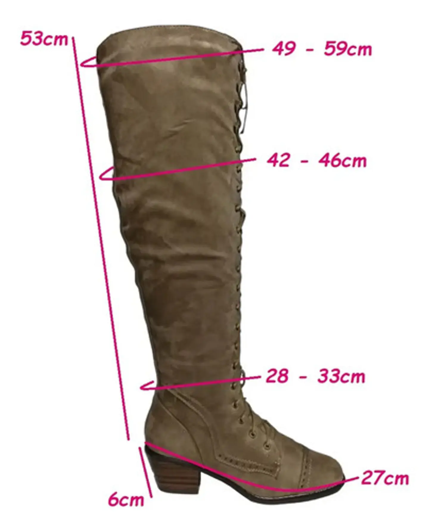 Botas De Caña Ancha Hasta La Rodilla Gamuza Talla 39.5 - 40 Marrón Tostado Liso 39.5 Cl 8