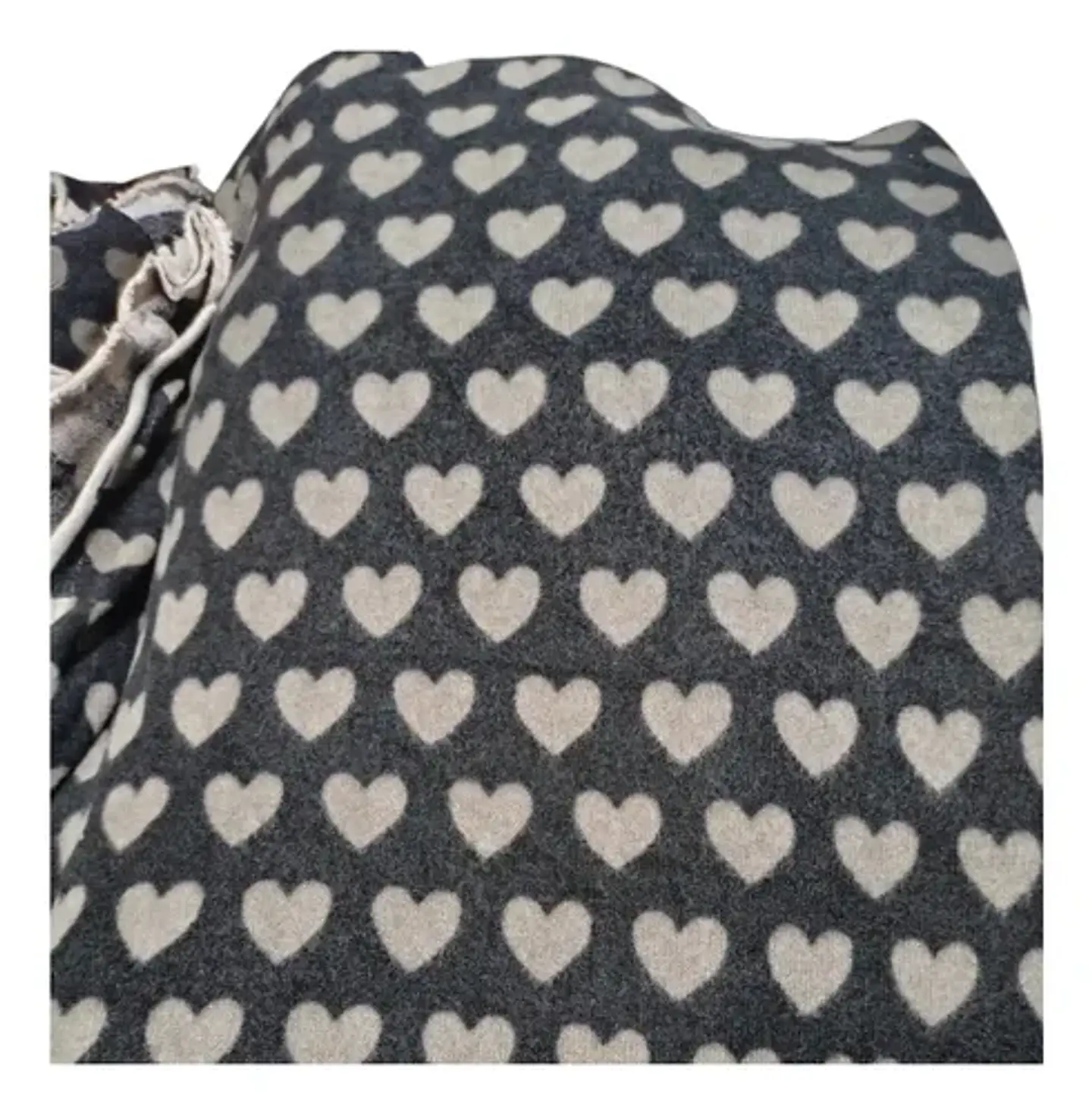 Tela Lanilla Estampada Diseño Corazones - Retazos 2 Metros 1