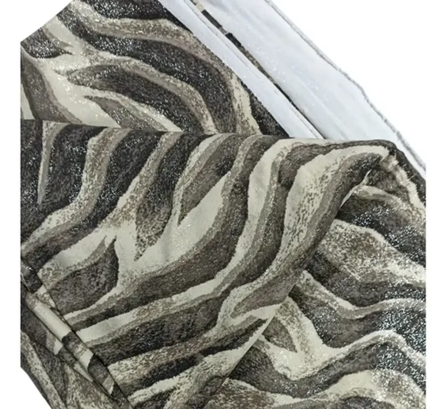 Tela De Punto Lanilla Spandex Animal Print Con Brillos 2
