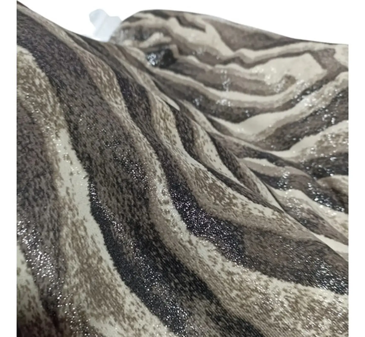 Tela De Punto Lanilla Spandex Animal Print Con Brillos 3