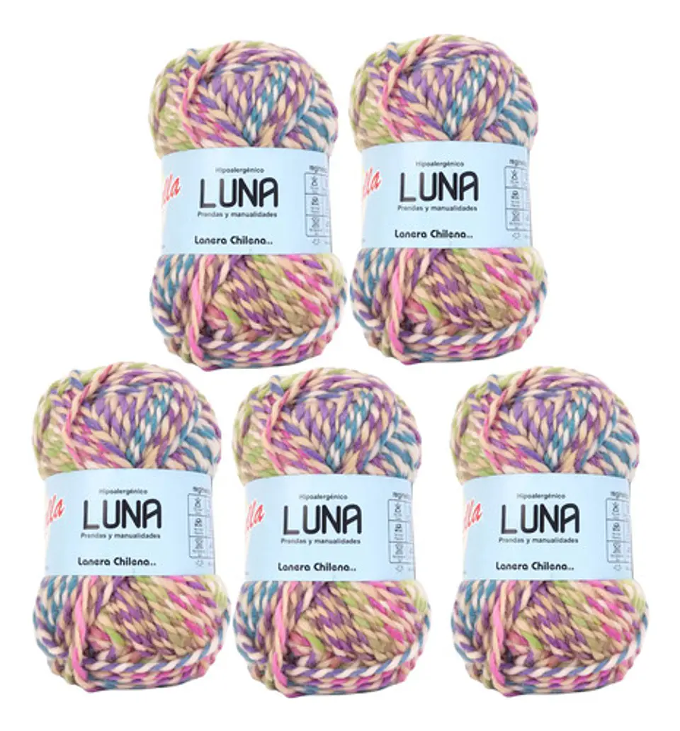 Lana Luna Reginella - Pack De 5 Ovillos De 100grs. 2