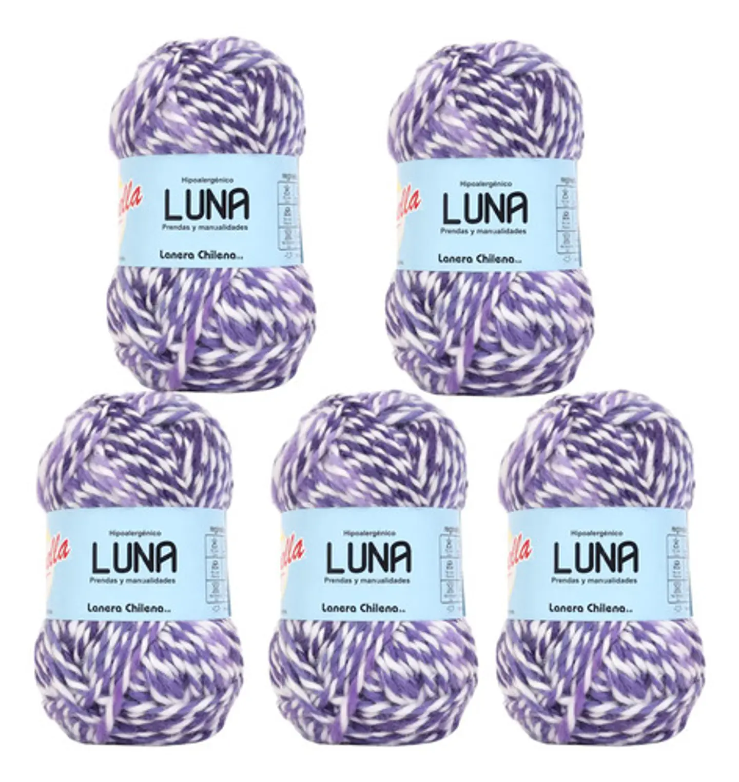 Lana Luna Reginella - Pack De 5 Ovillos De 100grs. 4