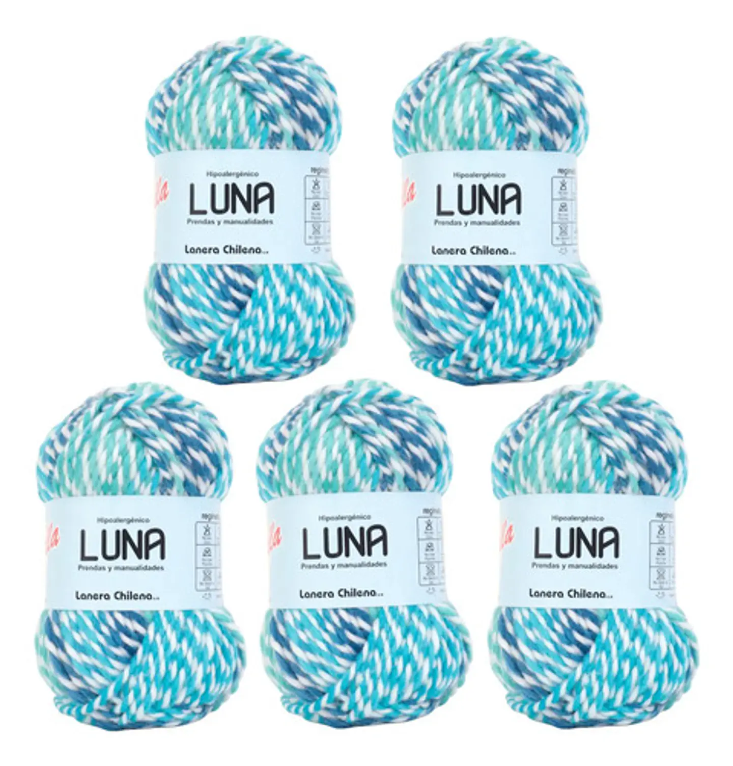 Lana Luna Reginella - Pack De 5 Ovillos De 100grs. 6