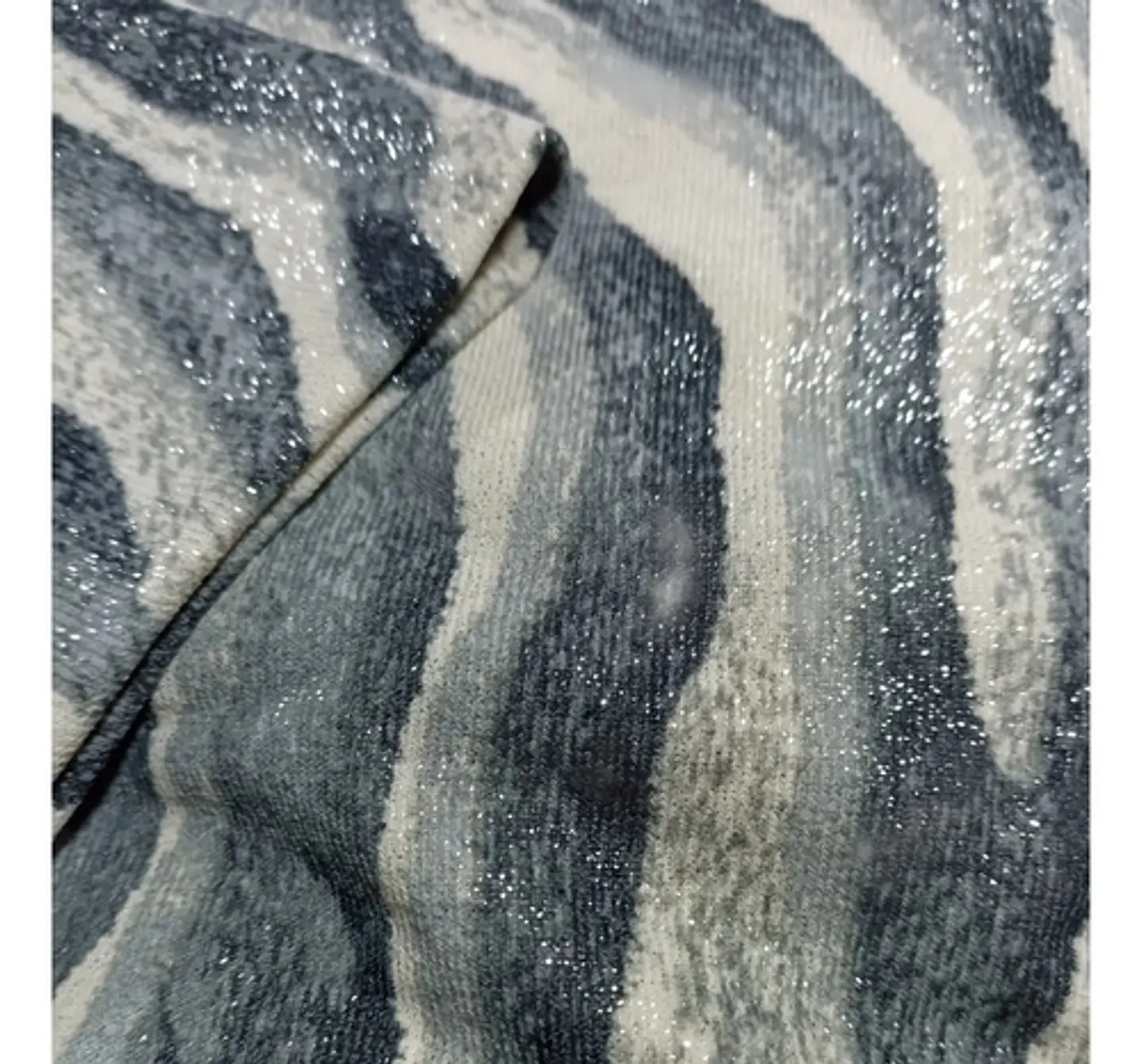 Tela De Punto Lanilla Spandex Animal Print Con Brillos 2