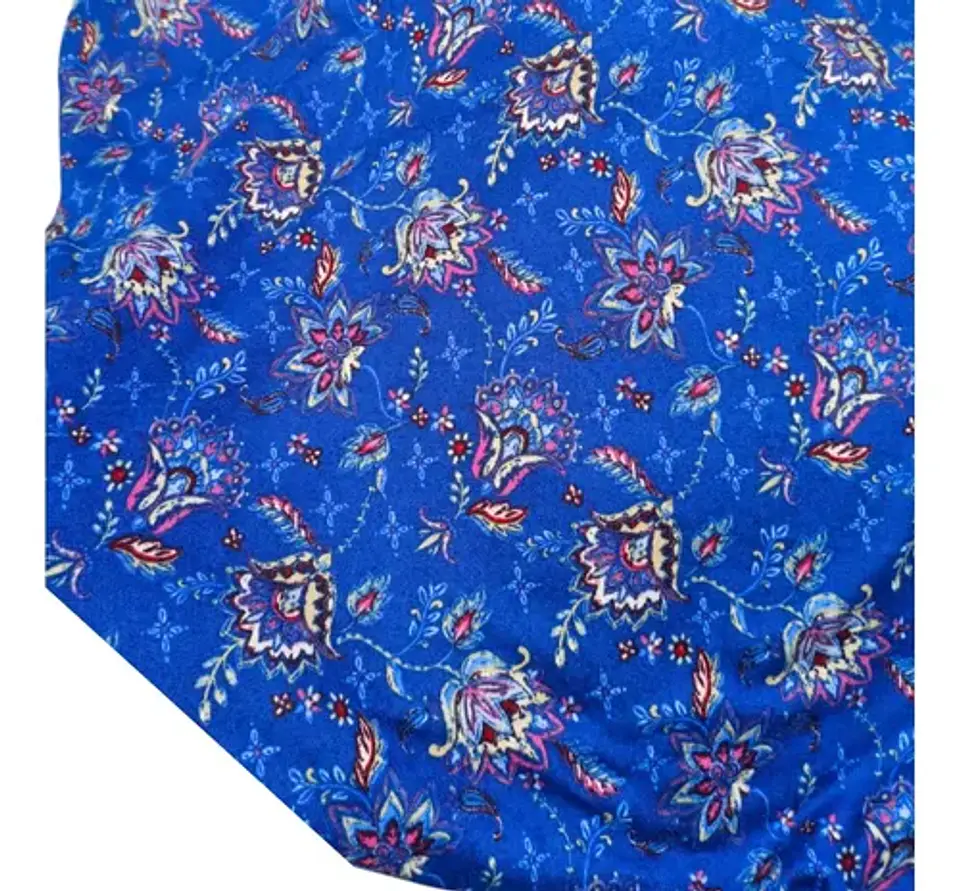 Tela Lanilla Mire Estampada Bohemia - Retazo De 2mts 1