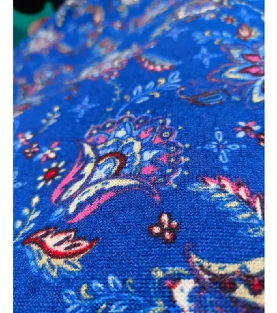 Tela Lanilla Mire Estampada Bohemia - Retazo De 2mts 4