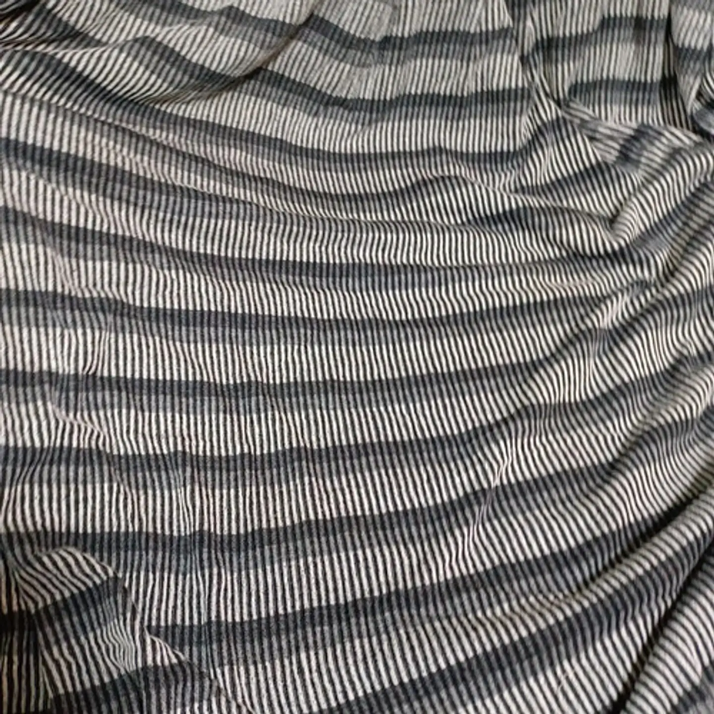 Tela De Punto Cotton Rib Grises - Corte De 3 Metros 5
