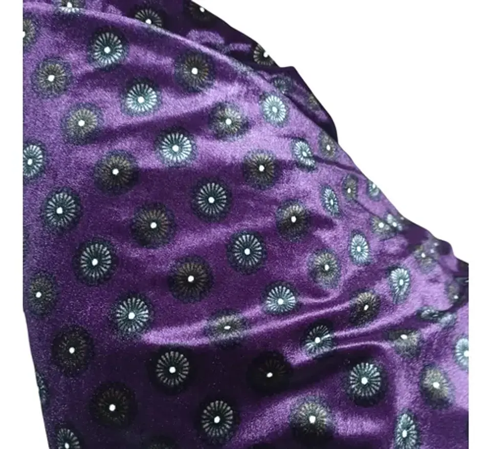 Tela Velvet Terciopelo Estampado Stretch  - Retazo 1.7 Mts 1
