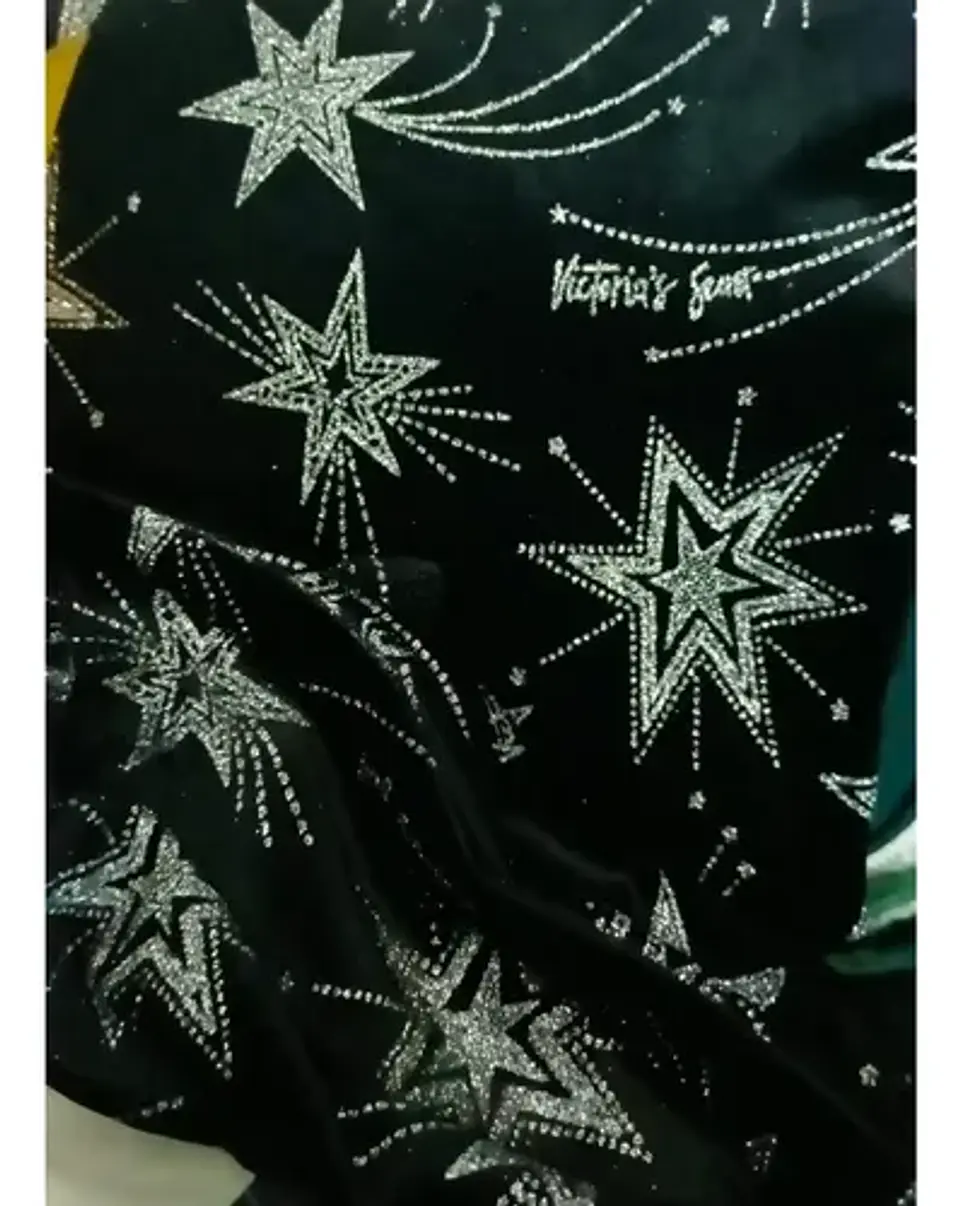 Tela Terciopelo Diseño Exclusivo Victoria Secret Corte 1.5mt 2