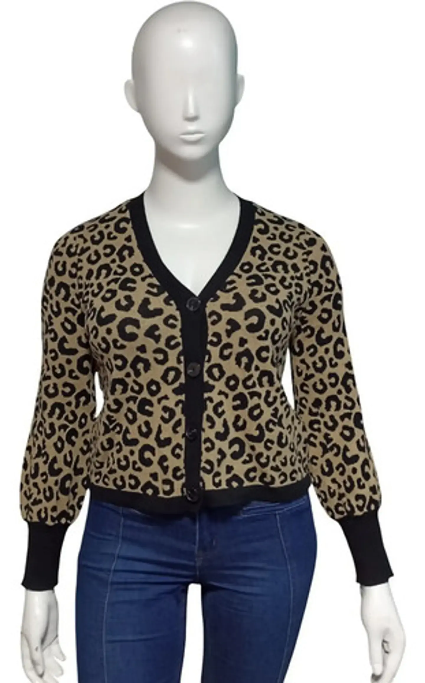 Cárdigan Corto Abotonado De Algodón Vince Camuto  - Talla L 2