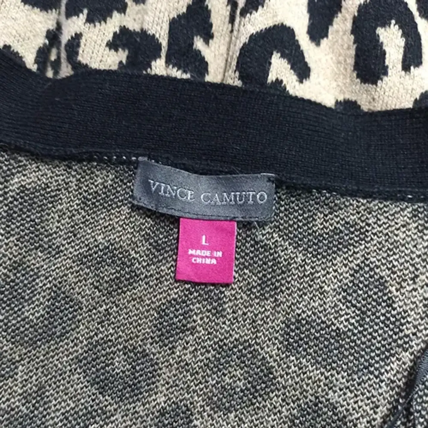 Cárdigan Corto Abotonado De Algodón Vince Camuto  - Talla L 8