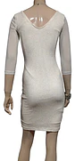 Vestido De Fiesta Blanco Corto Ajustado Manga 3/4 - Talla S - Miniatura 6