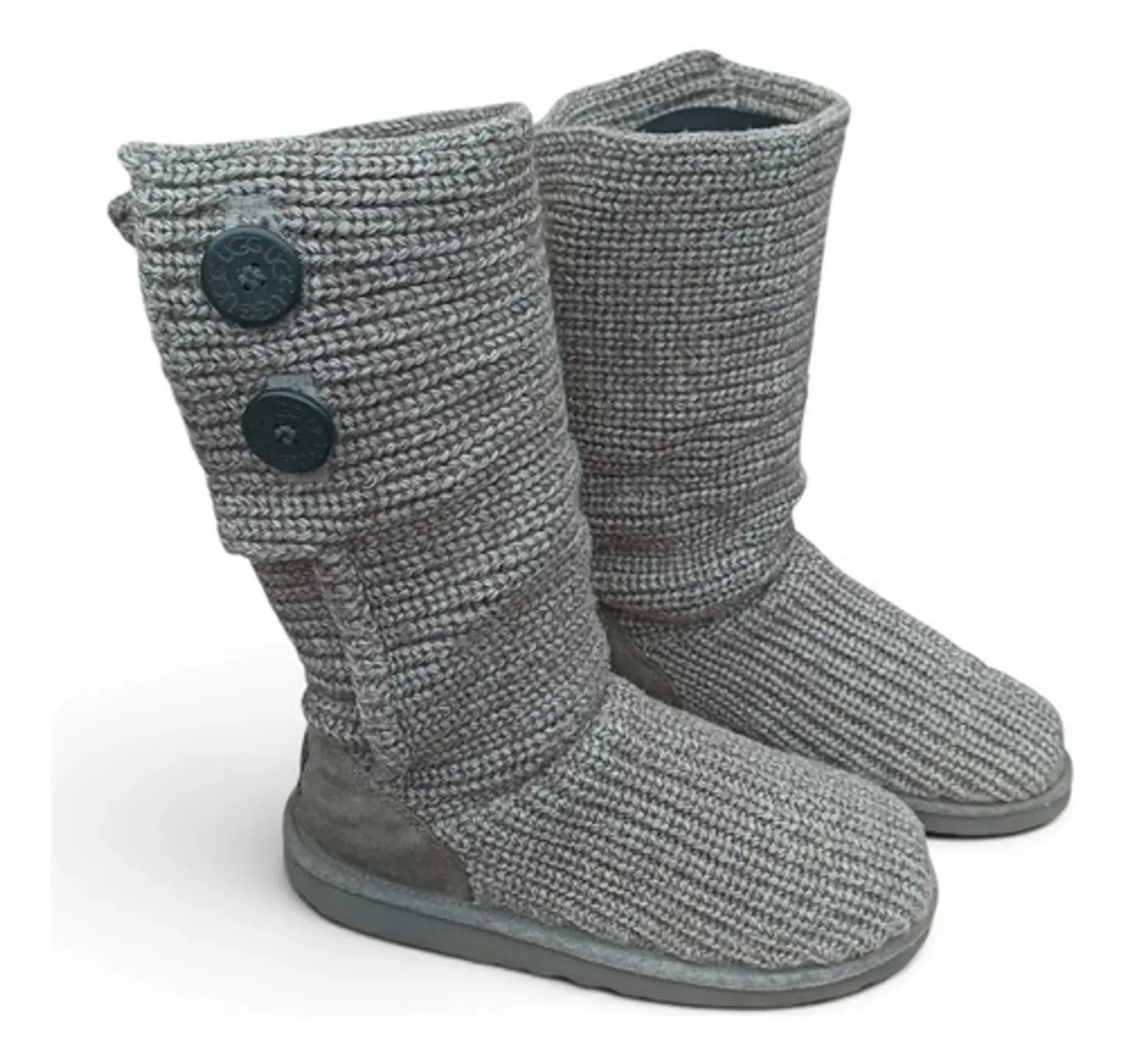Botas Tejidas Ugg Cardy Gris  - Talla 37 1