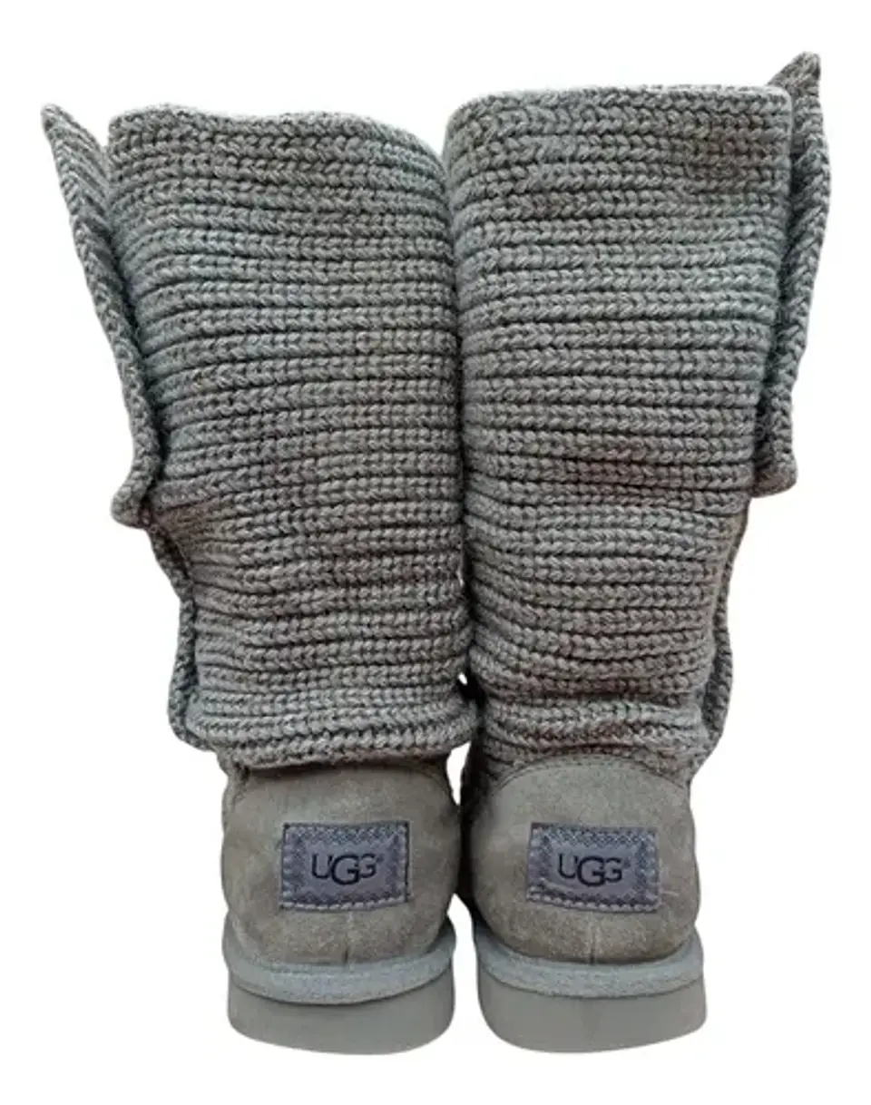 Botas Tejidas Ugg Cardy Gris  - Talla 37 5