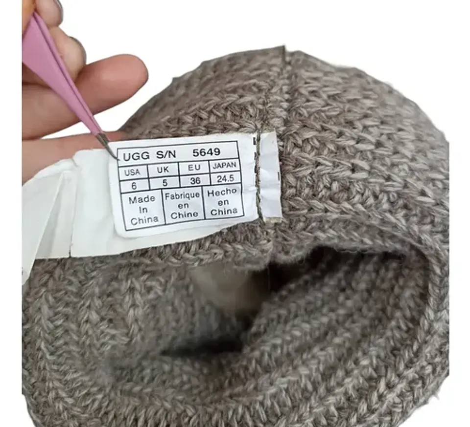 Botas Tejidas Ugg Cardy Gris  - Talla 37 9