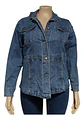 Chaqueta De Mezclilla Stretch Entallada Talla Grande 2xl - Miniatura 3