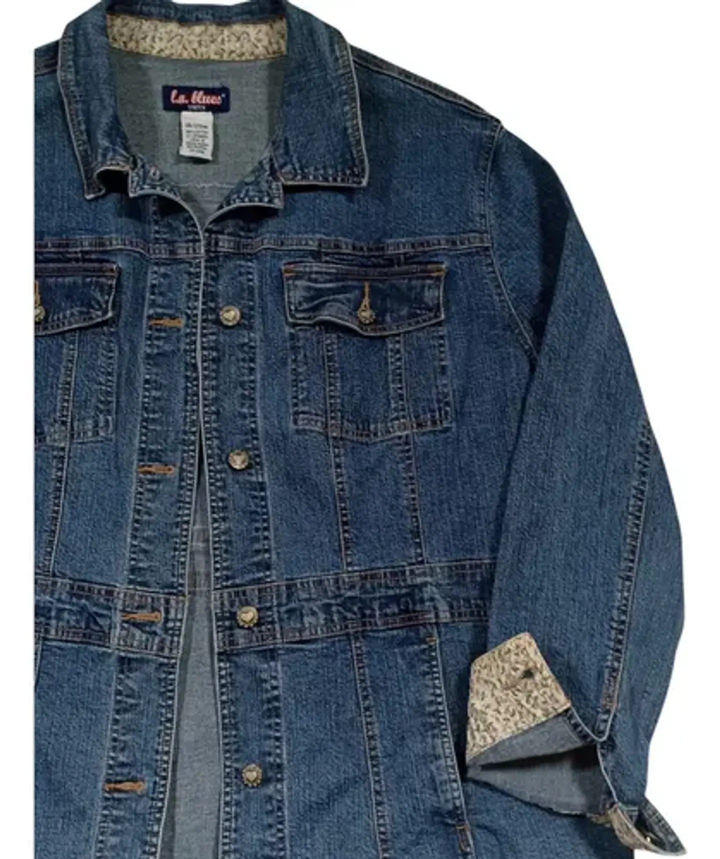 Chaqueta De Mezclilla Stretch Entallada Talla Grande 2xl 8