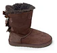 Bota Ugg Bailey Bow Chocolate Cuero Y Lana De Oveja Talla 36 - Miniatura 3