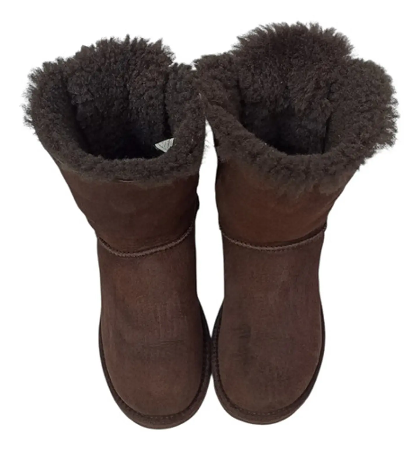 Bota Ugg Bailey Bow Chocolate Cuero Y Lana De Oveja Talla 36 8